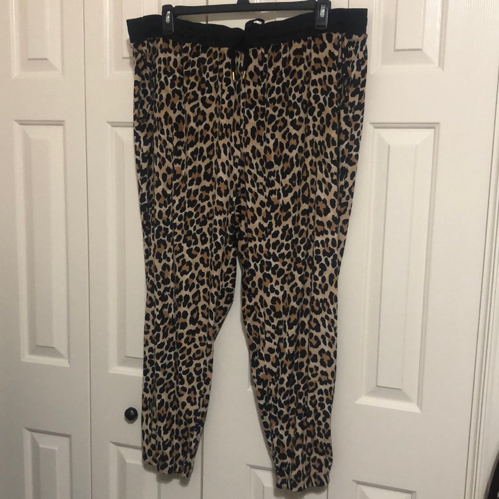 Animal print pajama pants 3X